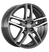 Alutec, Ikenu, 6,5x16 ET40 4x100 63,3, graphit frontpoliert