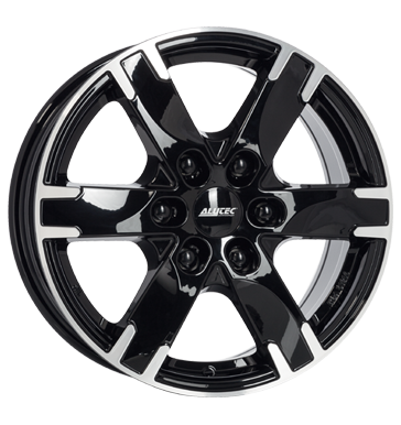 Alutec, Titan, 7x16 ET55 6x139,7 93,1, diamant-schwarz frontpoliert