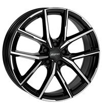 Alutec, Aveleno, 8x18 ET45 5x108 70,1, diamant-schwarz frontpoliert