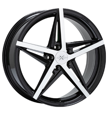 Axxion, AX10, 8x19 ET30 5x112 66,6, schwarz hochglanz poliert
