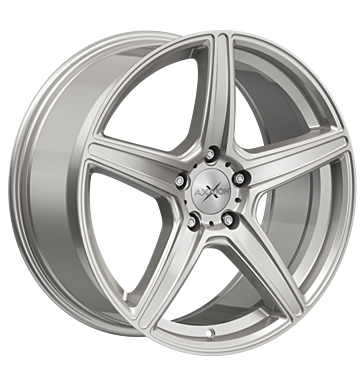 Axxion, AX7, 9x20 ET45 5x112 72,6, solid titanium silber matt lakiert
