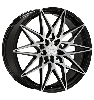 Axxion, AX9, 8,5x19 ET45 5x108 72,6, schwarz hochglanzpoliert