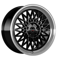 Borbet, B, 8,5x19 ET45 5x112 66,6, black rim polished