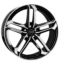 Borbet, ATX, 8,5x19 ET45 5x112 72,5, black polished glossy