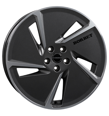 Borbet, AE, 7,5x20 ET50 5x114,3 72,5, mistral anthracite polished glossy