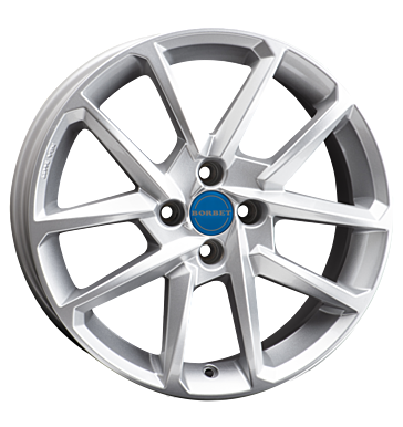 Borbet, N, 6,5x16 ET47 4x108 63,4, crystal silver