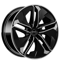 Borbet, TX, 9x20 ET45 5x120 65,1, black polished glossy