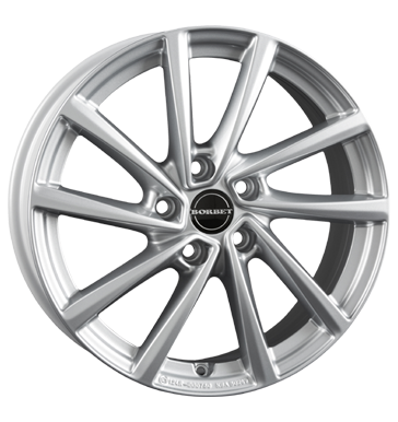 Borbet, V, 7x19 ET38 5x108 65,1, crystal silver