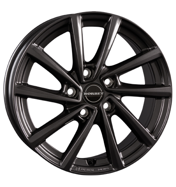 Borbet, V, 7x19 ET34 5x112 66,5, mistral anthracite glossy
