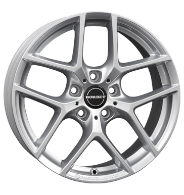 Borbet, Y, 7x16 ET31 5x120 72,5, crystal silver BMW