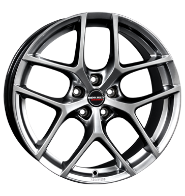 Borbet, Y, 8x19 ET37 5x112 66,5, hyper silver 19