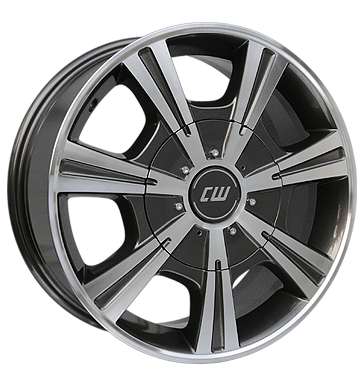 Borbet, CH, 7,5x17 ET55 5x120 65,1, mistral anthracite polished