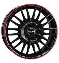 Borbet, CW3, 7,5x18 ET55 6x139,7 93,1, black glossy red ring