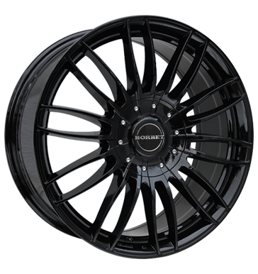 Borbet, CW3, 7,5x17 ET55 5x120 65,1, black glossy