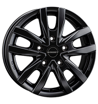 Borbet, CW5, 6x16 ET68 5x130 78,1, black matt