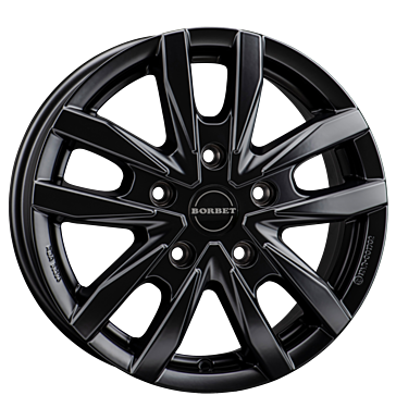 Borbet, CW5, 6,5x16 ET60 5x160 65,1, black matt