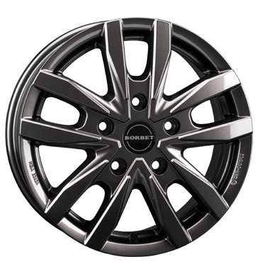 Borbet, CW5, 7,5x18 ET53 5x130 78,1, mistral anthracite glossy