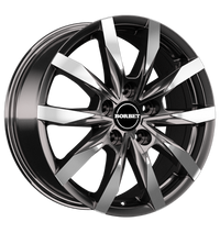 Borbet, CW5, 6,5x16 ET60 5x120 65,1, mistral anthracite glossy polished