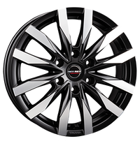 Borbet, CW6, 7,5x18 ET45 6x120 74,6, black polished matt