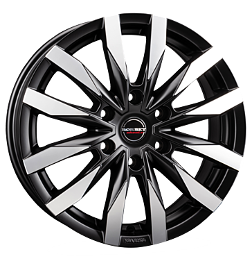 Borbet, CW6, 7,5x18 ET45 6x114,3 66,1, black polished matt