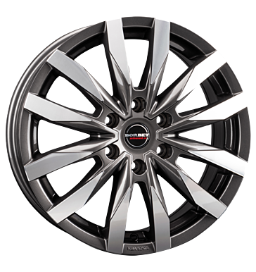 Borbet, CW6, 7,5x18 ET40 6x114,3 66,1, mistral anthracite glossy polished