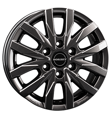 Borbet, CW6, 6,5x16 ET62 6x130 84,1, mistral anthracite glossy