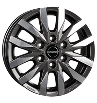 Borbet, CW6, 6,5x17 ET50 6x120 74,6, mistral anthracite glossy polished