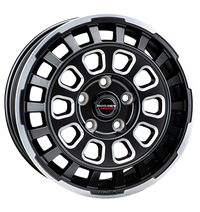 Borbet, CW7, 7,5x18 ET53 5x118 71,1, black rim window polished matt