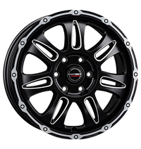 Borbet, CW8, 8x18 ET50 5x118 71,1, black rim window polished matt