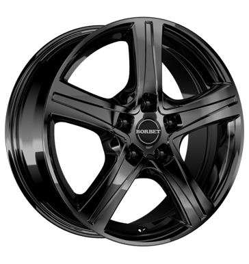 Borbet, CWD, 7x17 ET55 5x120 65,1, black glossy