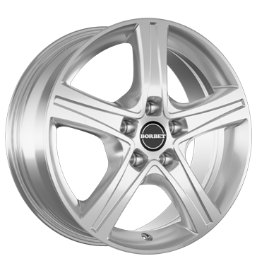 Borbet, CWD, 7x17 ET55 5x120 65,1, crystal silver