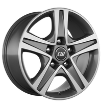Borbet, CWD, 6x15 ET68 5x118 71,1, mistral anthracite polished glossy