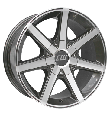 Borbet, CWE, 7x16 ET15 5x139,7 108,1, mistral anthracite glossy polished