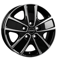 Borbet, CWG, 6x16 ET68 5x130 78,1, black polished