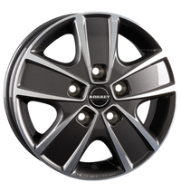 Borbet, CWG, 6x16 ET68 5x118 71,1, mistral anthracite polished glossy