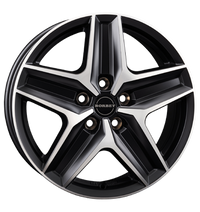 Borbet, CWZ, 7,5x18 ET43 5x120 65,1, black polished matt