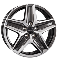 Borbet, CWZ, 7,5x18 ET43 5x120 65,1, mistral anthracite glossy polished