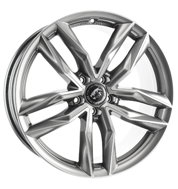 Damina Performance, DM05, 8,5x19 ET25 5x112 66,6, anthracite polished