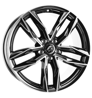 Damina Performance, DM05, 8,5x19 ET25 5x112 66,6, black polished