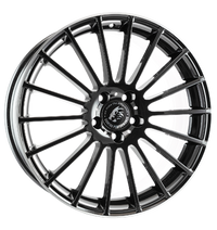 Damina Performance, DM07, 8x18 ET35 5x112 66,6, black polished lip
