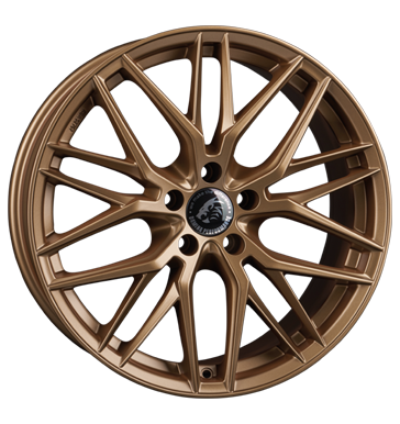 Damina Performance, DM08, 9x20 ET25 5x112 66,6, matt bronze painted