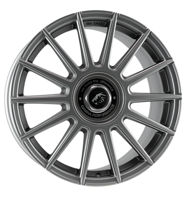 Damina Performance, DM09, 8x18 ET45 5x108 72,6, matt grey painted