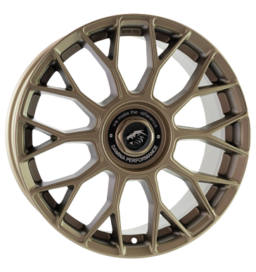 Damina Performance, DM10, 8x18 ET45 5x112 72,6, matt bronze painted
