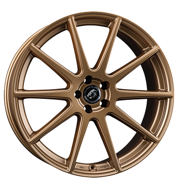 Damina Performance, DM19, 10x22 ET45 5x112 66,6, matt bronze painted