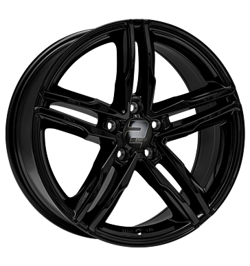 2DRV, WH11, 7,5x17 ET28 5x112 66,6, schwarz glänzend lackiert