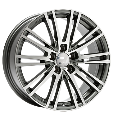 2DRV, WH18, 7,5x17 ET45 5x112 66,6, daytona grau hochglanzpoliert