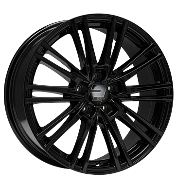 2DRV, WH18, 8,5x19 ET45 5x112 66,6, schwarz glanz lackiert