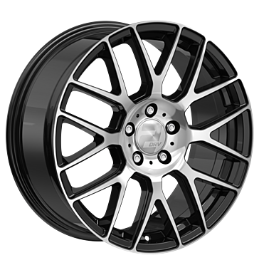 2DRV, WH26, 9x20 ET45 5x120 65,1, schwarz hochglanzpoliert