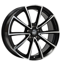 2DRV, WH28, 8x18 ET45 5x112 66,6, schwarz hochglanz poliert