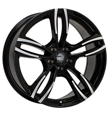 2DRV, WH29, 8,5x18 ET26 5x112 66,6, schwarz hochglanz poliert